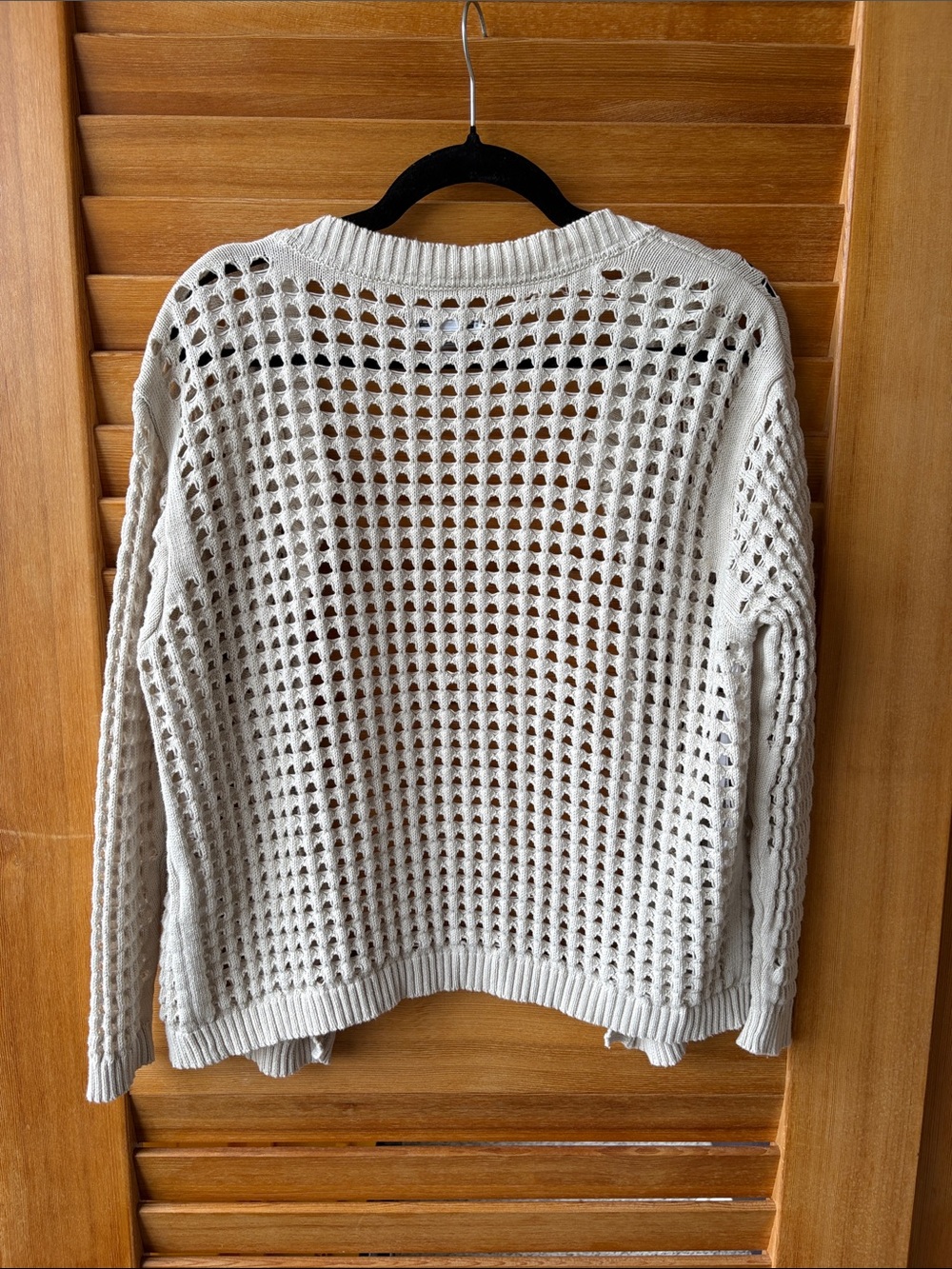 Calvin Klein Jeans Open-Weave Cream Cardigan XL - Picture 6 of 6